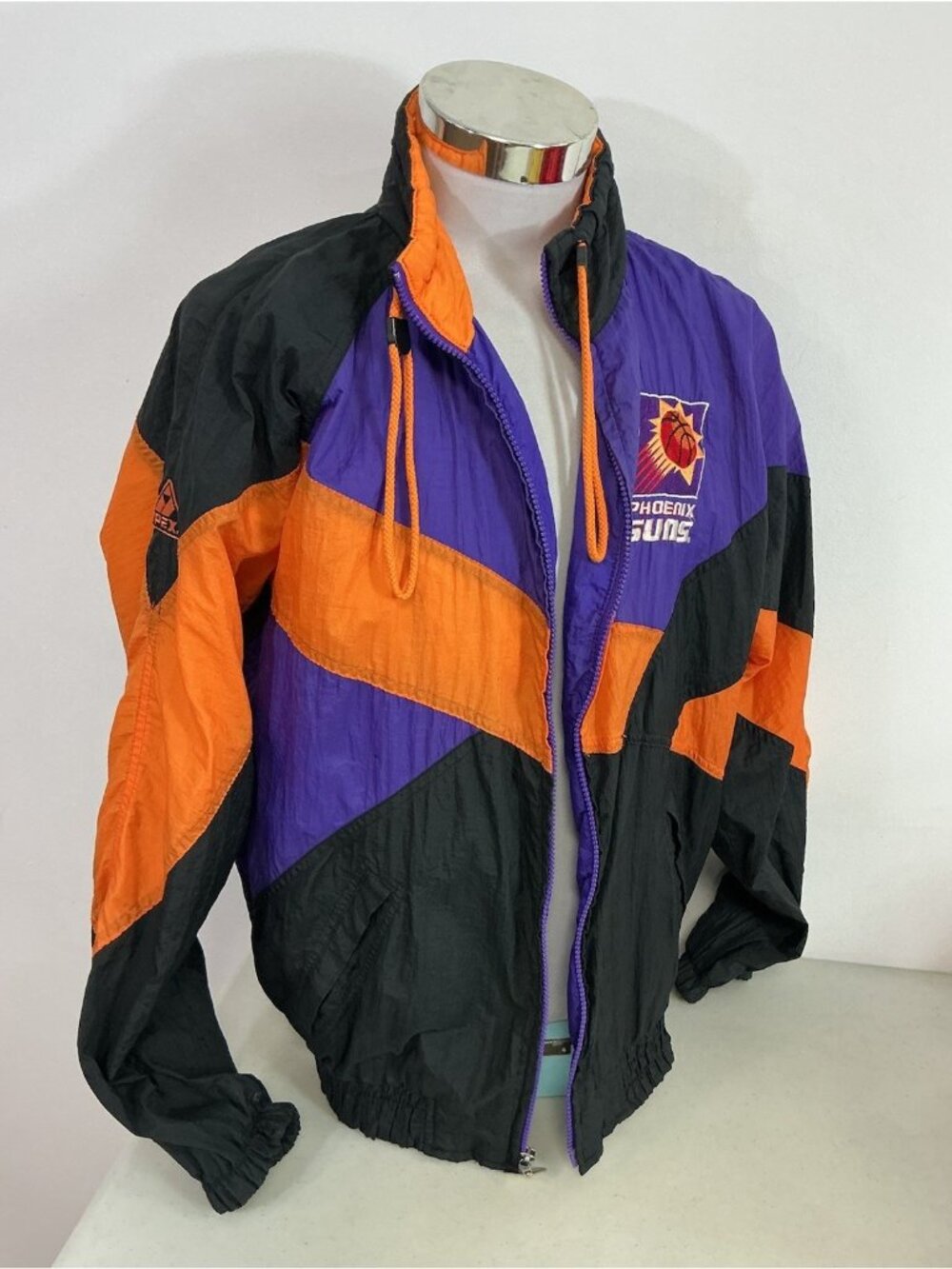Vintage Phoenix Suns Windbreaker Jacket NBA Full Zip Apex One Mens Medium